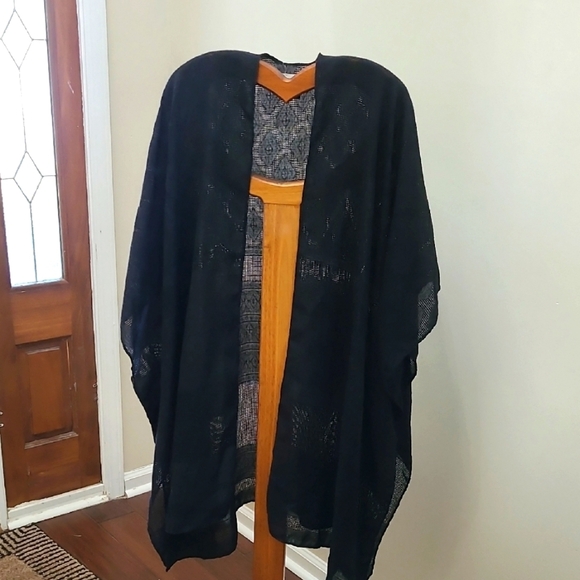 Universal Thread Black Semi-sheer Cover-Up One Size Fits Most - Picture 1 of 6